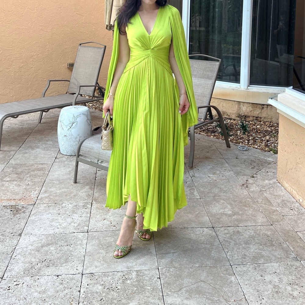 Acler Columbus Midi Pleated Dress - Picture 3 of 5